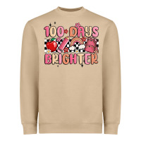 Mushroom 100 days brighter Heavyweight Sweatshirt - MaliasSmallBusiness