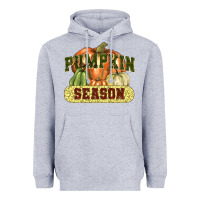 Heather Grey Pumpkin season Heavyweight Hoodie - NancyCooperArtShop