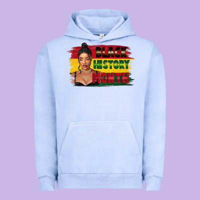 Black History Month Black Girl Urban Hoodie Designed By Fadigitalartstudio