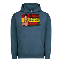 Pigment Midnight Navy black history month black girl Urban Hoodie - FaDigitalArtStudio