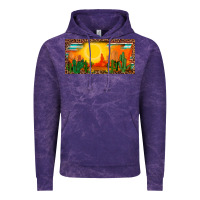 Cloud Purple western  sunset cactus leopard serape   license plate template Vintage Hoodie - BarkalooDesign