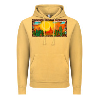 Vintage Mustard western  sunset cactus leopard serape   license plate template Vintage Hoodie - BarkalooDesign