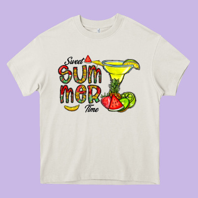 Sweet Summer Time Heavy Core Tee Designed By Cowhidedigitalart