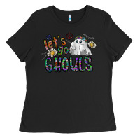 Black let's go ghouls Ladies Tee - CowhideDigitalArt