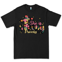 Black she is strong proverbs 31 25 Premium Tee - JahusDesignShop