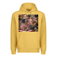 Antique Gold American flag leopard pinktumbler Premium Hoodie - HowdyJamesFarm