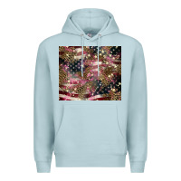 Blue Mist American flag leopard pinktumbler Premium Hoodie - HowdyJamesFarm