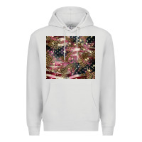 Dove Grey American flag leopard pinktumbler Premium Hoodie - HowdyJamesFarm