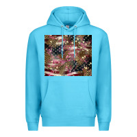 Ocean Blue American flag leopard pinktumbler Premium Hoodie - HowdyJamesFarm