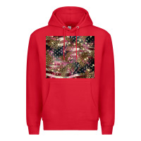 Red American flag leopard pinktumbler Premium Hoodie - HowdyJamesFarm