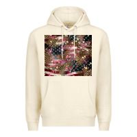 Sandshell American flag leopard pinktumbler Premium Hoodie - HowdyJamesFarm