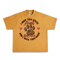Peanut Butter i have two titles aunt and dog mom Urban Heavy Tee - MaliasSmallBusiness