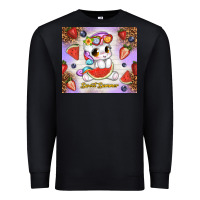 Black sweet summer cute unicorn Premium Sweatshirt - TumblerDesignByShophia