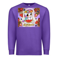 Purple sweet summer cute unicorn Premium Sweatshirt - TumblerDesignByShophia
