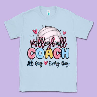 Volleyball Coach All Day Every Day Classic Tee Designed By Maliassmallbusiness