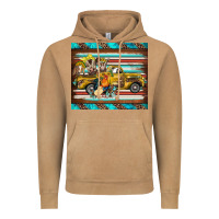 Vintage Camel western truck farm animals serape leopard turquoise's Vintage Hoodie - BarkalooDesign