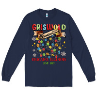 Navy griswold illumination Long Sleeve Tee - MaliasSmallBusiness
