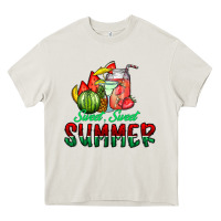 Cream sweet sweet summer Heavy Core Tee - CowhideDigitalArt