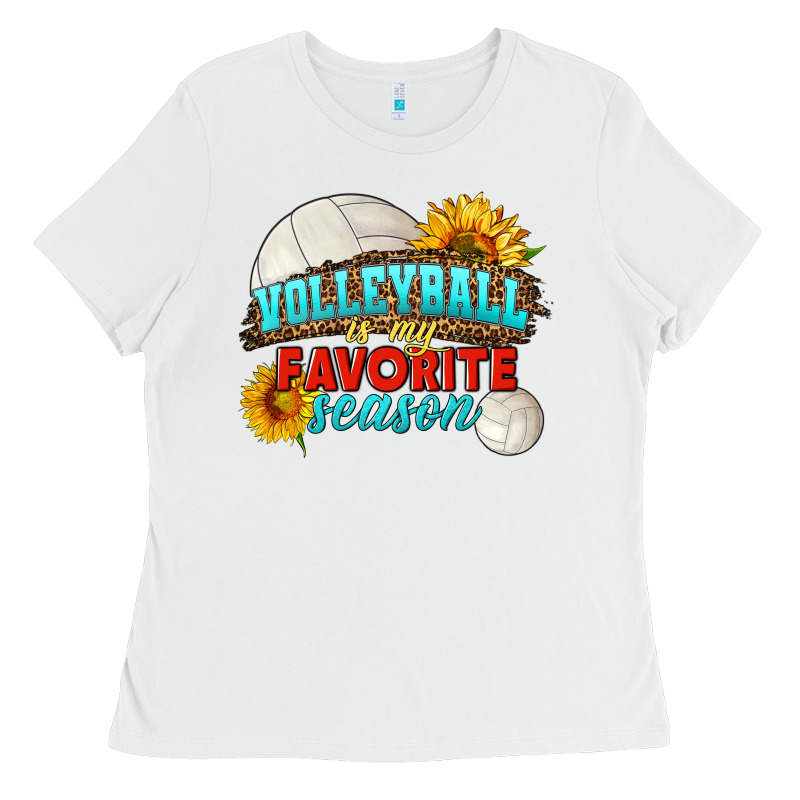 Volleyball Is My Favorite Season Ladies Tee by HRA Design Shop | Teevron