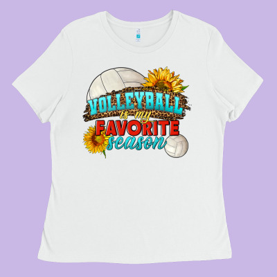 Volleyball Is My Favorite Season Ladies Tee Designed By Hra Design Shop