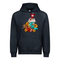 Navy Football Frappe Coffee Urban Hoodie - FaDigitalArtStudio