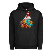 Pigment Black Football Frappe Coffee Urban Hoodie - FaDigitalArtStudio