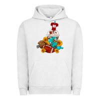 Pigment Lunar Rock Football Frappe Coffee Urban Hoodie - FaDigitalArtStudio