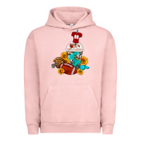 Pigment Salmon Football Frappe Coffee Urban Hoodie - FaDigitalArtStudio