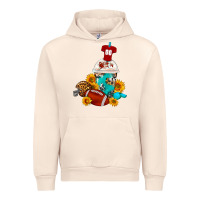 Sandshell Football Frappe Coffee Urban Hoodie - FaDigitalArtStudio