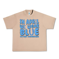 Burro in april we wear blue autism awareness Urban Heavy Tee - MaliasSmallBusiness