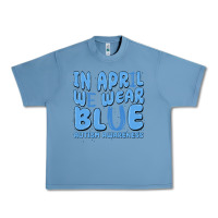 Pebble Blue in april we wear blue autism awareness Urban Heavy Tee - MaliasSmallBusiness