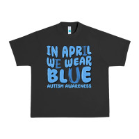 Pigment Black in april we wear blue autism awareness Urban Heavy Tee - MaliasSmallBusiness
