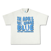 Pistachio in april we wear blue autism awareness Urban Heavy Tee - MaliasSmallBusiness
