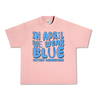 Salmon in april we wear blue autism awareness Urban Heavy Tee - MaliasSmallBusiness
