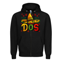 Black dos my second mexican birthday Zipper Hoodie - Jasminsmagicworld