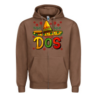 Chestnut dos my second mexican birthday Zipper Hoodie - Jasminsmagicworld