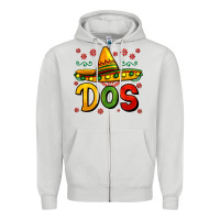 Dove Grey dos my second mexican birthday Zipper Hoodie - Jasminsmagicworld