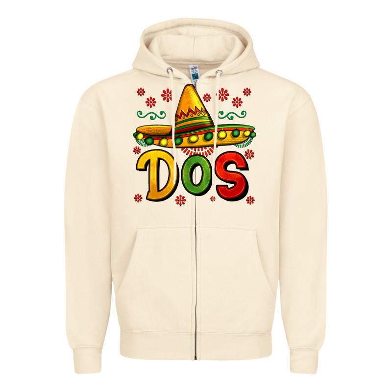 Dos My Second Mexican Birthday Zipper Hoodie by Jasminsmagicworld | Teevron