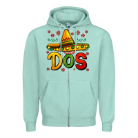 Seafoam dos my second mexican birthday Zipper Hoodie - Jasminsmagicworld