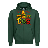 Sports Green dos my second mexican birthday Zipper Hoodie - Jasminsmagicworld