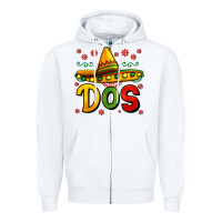 White dos my second mexican birthday Zipper Hoodie - Jasminsmagicworld