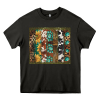 Asphalt western patterns brushstroke Heavy Core Tee - BarkalooDesign