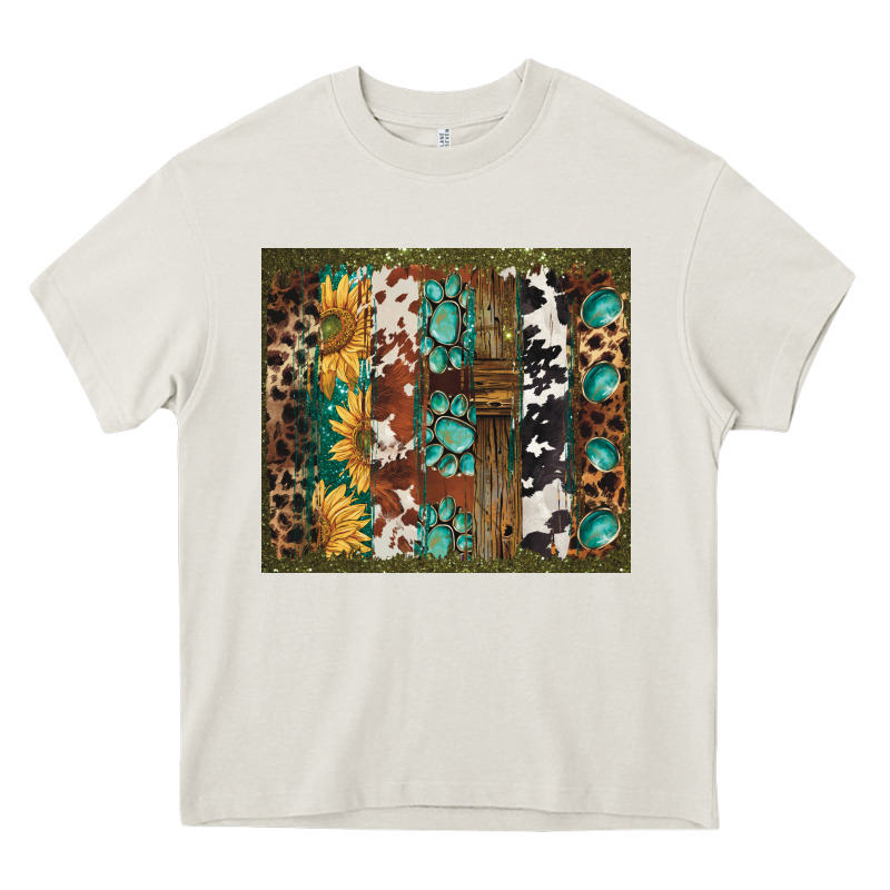 Western Patterns Brushstroke Heavy Core Tee by BarkalooDesign | Teevron