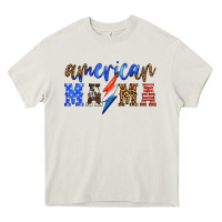 Cream american mama thunderbolt Heavy Core Tee - HRA Design Shop