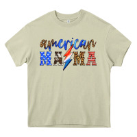 Mossy american mama thunderbolt Heavy Core Tee - HRA Design Shop