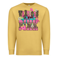 Antique Gold Warriors wear pink Cancer Awareness Premium Sweatshirt - HowdyJamesFarm