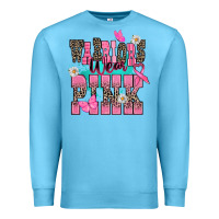Ocean Blue Warriors wear pink Cancer Awareness Premium Sweatshirt - HowdyJamesFarm