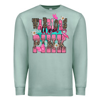 Seafoam Warriors wear pink Cancer Awareness Premium Sweatshirt - HowdyJamesFarm