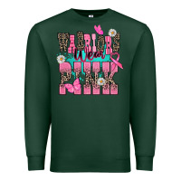 Sports Green Warriors wear pink Cancer Awareness Premium Sweatshirt - HowdyJamesFarm
