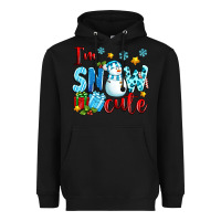 Black i'm snow cute Heavyweight Hoodie - texasbilliewilder